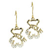 Gold Plated Teddy Bear Earrings