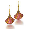 Gold Tone Feather Earrings