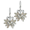 Light Orange Studded Butterfly Earrings