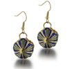 Blue And Green Shell Earrings