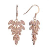 Classic Topaz November Birthstone Crystal Grapes Dangle Earrings