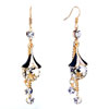 Classic White April Birthstone Crystal  Chandelier  Tassels Dangle  ... 