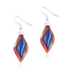 Red Leaf Murano Glass Earrings