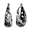 Pretty Hollow Filigree Hoop Earrings