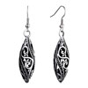 Hollow S Pattern Dangle Earrings