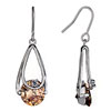 Ring Dangle Topaz November Birthstone Crystal Dangle Earrings