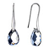 April Birthstone Clear White Crystal Diamond Accent Drop Dangle Earrings