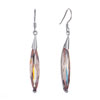 Fine Peach November Birthstone Crystal Drop Dangle Earrings
