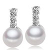 Pearl And Crystal Studded Earrings