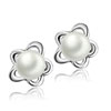 Pearl Flower Stud Earrings