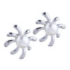 Pearl Studded Fireworks Shaped Earrings