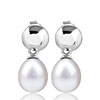 Nobler White Pearl Drop Earrings