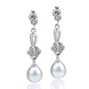  Dangle  Pearl  Flower   Earrings 