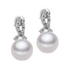 Freshwater Pearl And Crystal Fish Earrings
