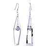 Ball Shape Sterling Silver Dangle Earrings