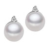 Round Freshwater Big Pearl Earrings