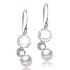 Triple Circle Pearl Earrings