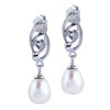 Swirl Heart Dangling Heart Earrings