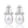Stud Pearl Top Hat Earrings