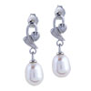  Dangle  Pearl Leaf  Earrings 