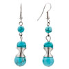 Small Dumbbell Shapeturquoise Earrings