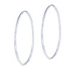 Sterling Silver - Matte Hoop Earrings