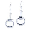 Sterling Silver Rattle Shape Dangle Earrings