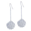 Sterling Silver - Dangle String Ball Earrings