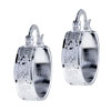 Sterling Silver - Small Waffer Hoop Earrings