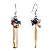 Classic Colorful Crystal Dangle Citrine Topaz Crystal Icicle November Birt...