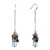 Pugster Colorful Crystal Cluster Dangle Clear Swarovski Crystal Drop April Birthstone Of Love