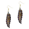 Black Willow  Leaf   Earrings 