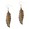 Pale Purple Willow  Leaf   Earrings 