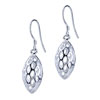 Oval Hollow Carved Spheroidicity Earrings