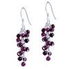 Garnet Cluster Earrings