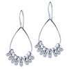  Hoop  And Droplet Earrings