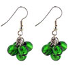 Green Cluster Earrings