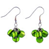 Light Green Cluster Earrings