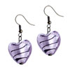  Earrings - Pink Heart Dangle Earrings