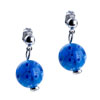 Blue Millefiori Stud Earrings