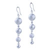 Dangling Linked Matte Ball Earrings