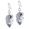 Hollow Carved Heart Cluster Earrings