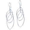 Dangling Crisscross Oval Earrings
