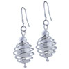 Wrapped Matte Ball Earrings