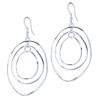 Concentric Three  Hoop  Earrings