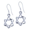 Silver Ribbon Knot Earrings