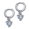 Dangle Crystal 925 Sterling Silver  Earrings 