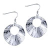 Shining Fans Pattern 925 Sterling Silver Earrings