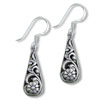 Flower Pattern 925 Sterling Silver Earrings