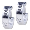 Skull Hoop Stainless Steel Earrings